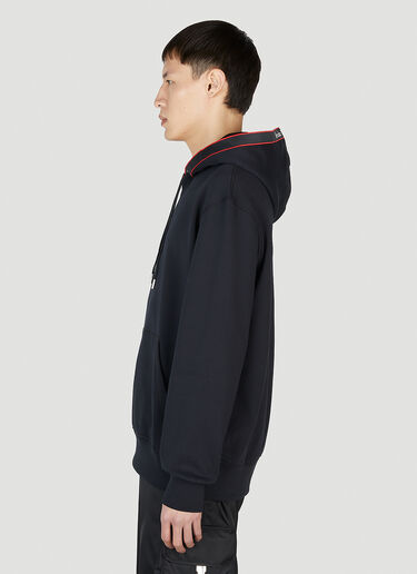 대조적인 트리밍 후드 스웨트셔츠 Alexander McQueen 대조적인 트리밍 후드 스웨트셔츠 블랙 amq0151013