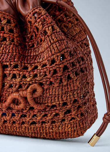 LN-CC® - Chloé: Mini Summer Banana Drawstring Shoulder Bag - Brown Chloé Mini Summer Banana Drawstring Shoulder Bag Brown chl0265059