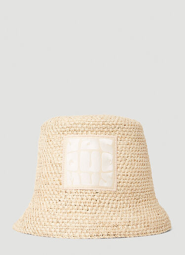 Jacquemus Le Bob Ficiu Bucket Hat Beige jac0251119