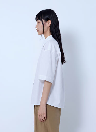 LN-CC® - Studio Nicholson: Tocoa Short Sleeve Square Cut Shirt - White Studio Nicholson Tocoa Short Sleeve Square Cut Shirt White stn0265008