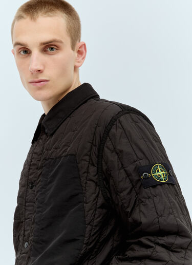 Stone Island Quilted Jacket Black sto0156040