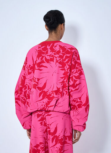LN-CC® - Dries Van Noten: Draped Sweatshirt - Pink Dries Van Noten Draped Sweatshirt Pink dvn0264014