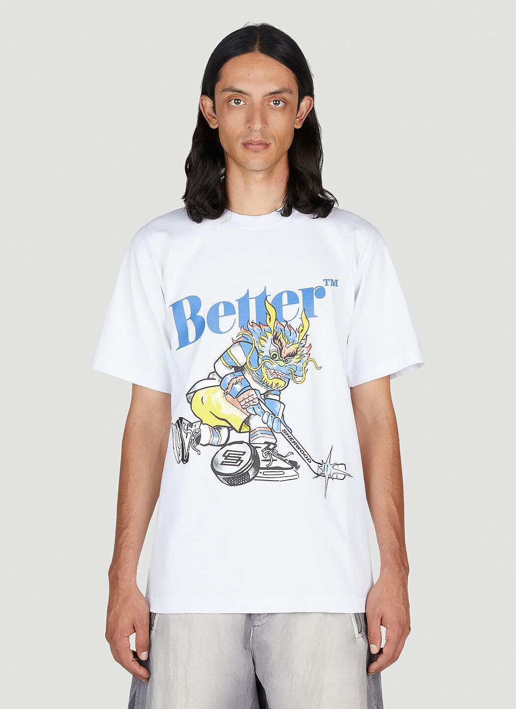 Better Gift Shop 狮子图案 T 恤 白色 bfs0154006