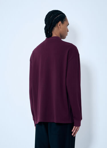 Miu Miu Logo Embroidery Polo Shirt Burgundy miu0159006