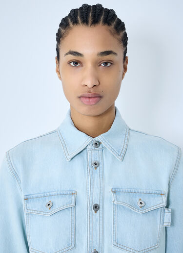 Bottega Veneta Extra Bleach Denim Shirt Blue bov0259005