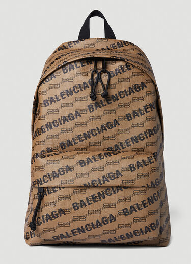 Balenciaga Bb-monogram Backpack in Brown for Men