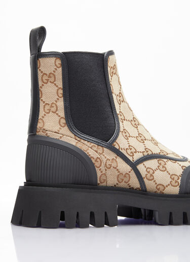 Gucci GG 캔버스 앵클부츠 베이지 guc0253094