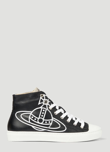 Vivienne Westwood Plimsoll High-Top Sneakers Black vvw0248018