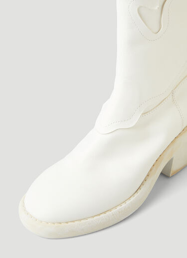 MM6 Maison Margiela Western Boots  White mmm0245037