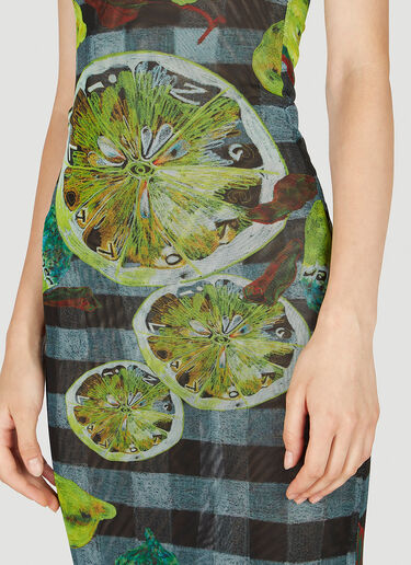 Ottolinger Mesh Tank Dress Green ott0251003