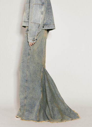 Entire Studios Caudal Fin Maxi Skirt Blue ent0256005