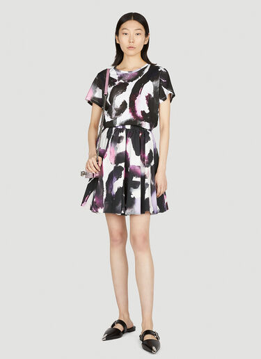 Painted Print T-Shirt Alexander McQueen Painted Print T-Shirt Black amq0251053