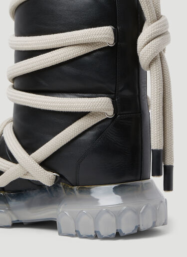 Lunar Tractor Padded Leather Boots Rick Owens Lunar Tractor Padded Leather Boots Black ric0153026