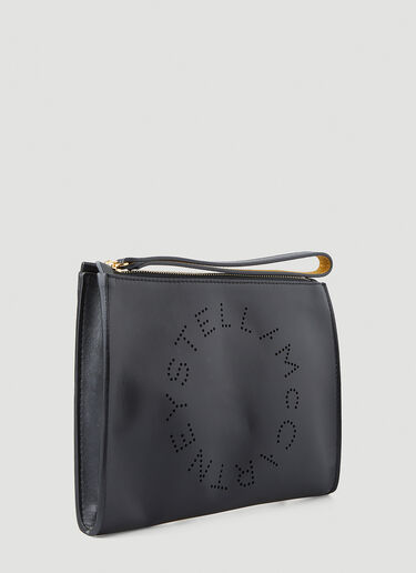 Stella McCartney Eco Soft Logo Clutch Bag Black stm0247046