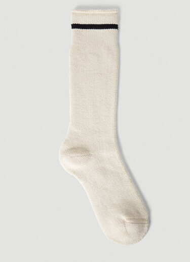 Acne Studios 페이스 로고 양말 화이트 acn0151048