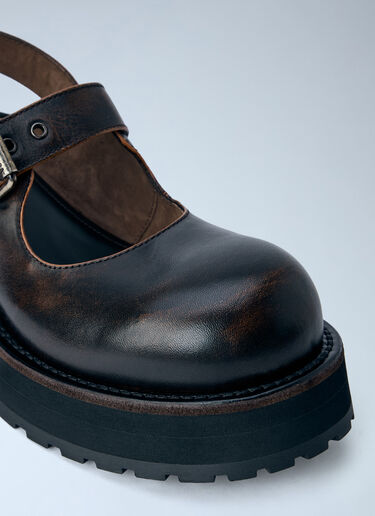 LN-CC® - Balenciaga: Venom Mary Jane Platforms - Brown Balenciaga Venom Mary Jane Platforms Brown bal0265045