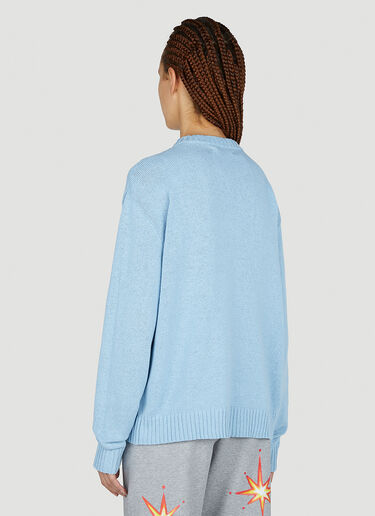 Intarsia Tomatoes Sweater Sky High Farm Workwear Intarsia Tomatoes Sweater Light Blue skh0352011