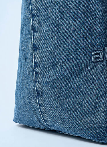 Alexander Wang Denim Punch Tote Bag Blue awg0259045