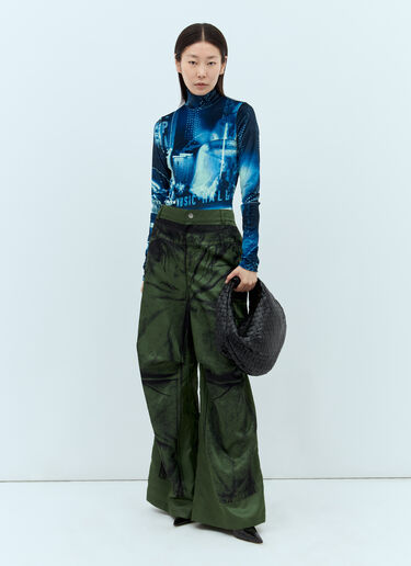 Jean Paul Gaultier 错视画长裤  绿色 jpg0357005