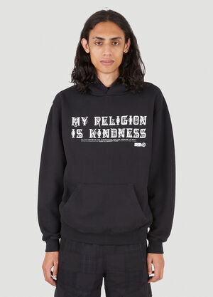 HYMNE x LN-CC x Online Ceramics Dear Hearts Hooded Sweatshirt Black hym0146003