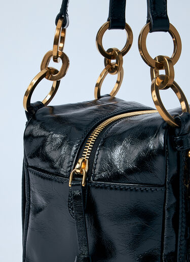 Prada Mini Dangle Leather Handbag Black pra0260067