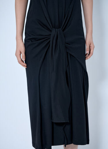 LN-CC® - Toteme: Tie-Waist Jersey Dress - Black Toteme Tie-Waist Jersey Dress Black tot0265045