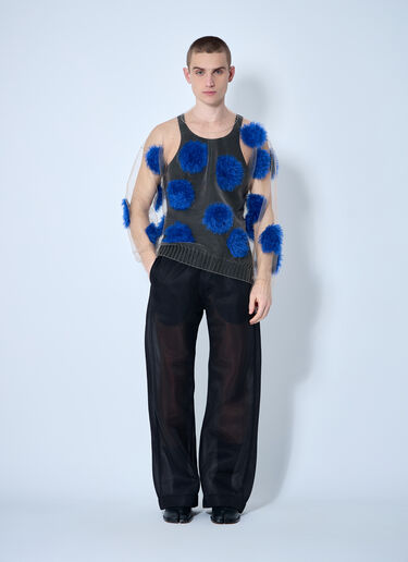 Walter Van Beirendonck 메시 팬츠  블랙 wlt0160001