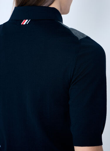 Thom Browne ジャージー 4本線ポロシャツ  グレー thb0157002