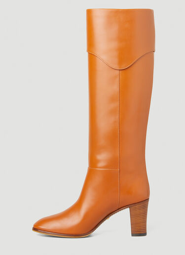 Gucci Half Horsebit Heeled Boots Orange guc0251079