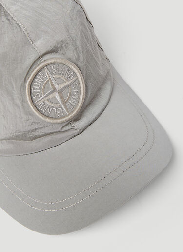 Stone Island 刺绣徽标棒球帽 灰色 sto0154094