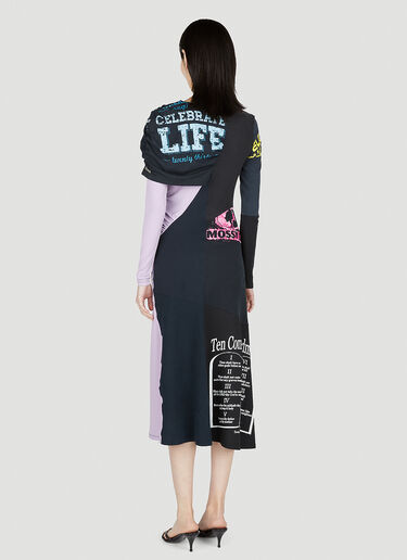 Marine Serre Graphic Panel Dress Black mrs0252002