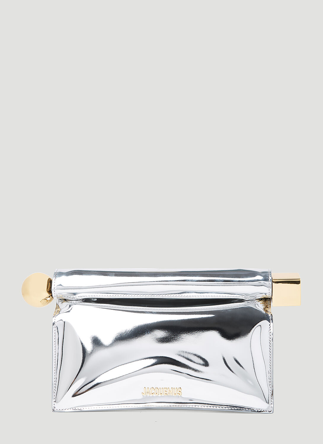 JACQUEMUS LA POCHETTE ROND CARRÉ CLUTCH 