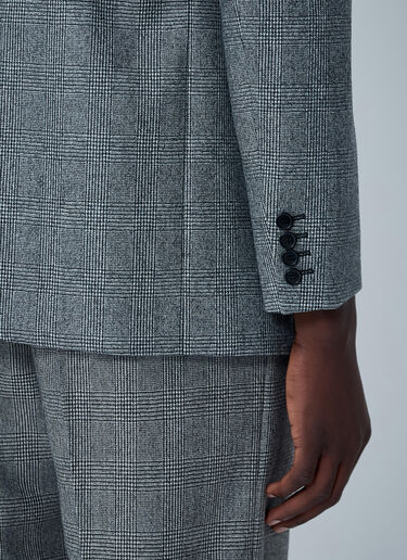 Prince Of Wales Wool Blazer Saint Laurent Prince Of Wales Wool Blazer Black sla0162011