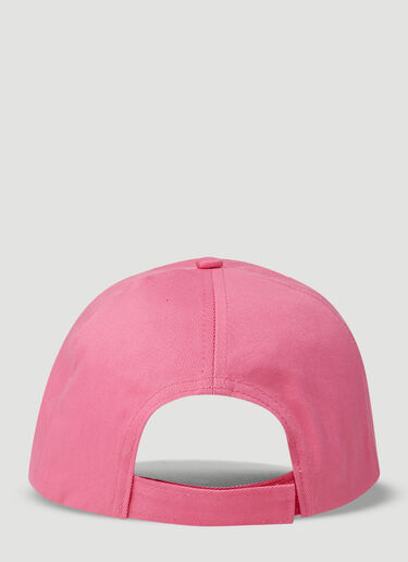 Logo Embroidery Baseball Cap GANNI Logo Embroidery Baseball Cap Pink gan0251003