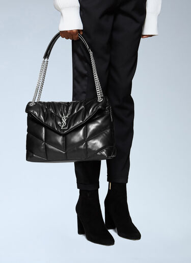 Saint Laurent Medium Puffer Shoulder Bag Black sla0237041