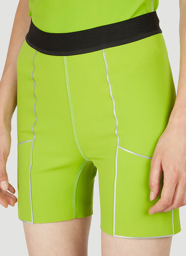 Coperni C+ Bike Shorts Green cpn0251005