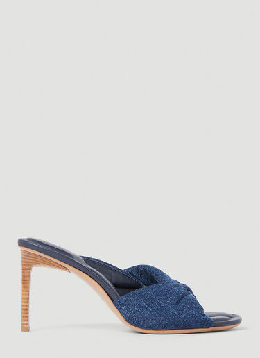 Jacquemus 레 바뉴 힐 뮬 블루 jac0251061