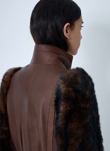 Leather Jacket Chloé Leather Jacket Brown chl0261017