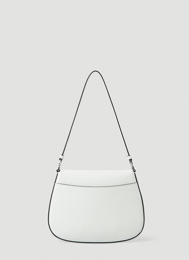 Prada Cleo Flap Shoulder Bag White pra0249030