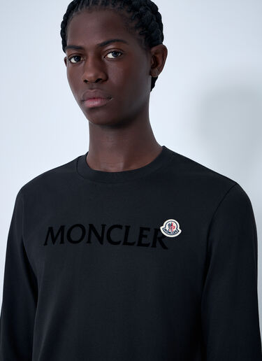 Moncler Logo Motif T-Shirt Black mon0163040