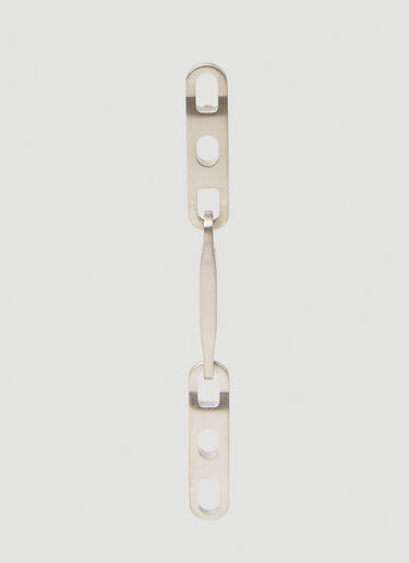 Link Chain Single Earring Rick Owens Link Chain Single Earring Silver ric0251054