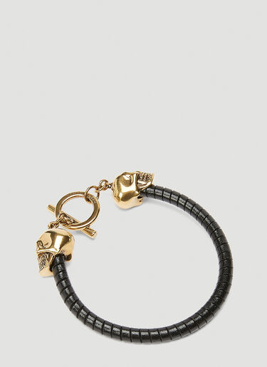 Alexander McQueen T-Bar Skull Bracelet Gold amq0144033