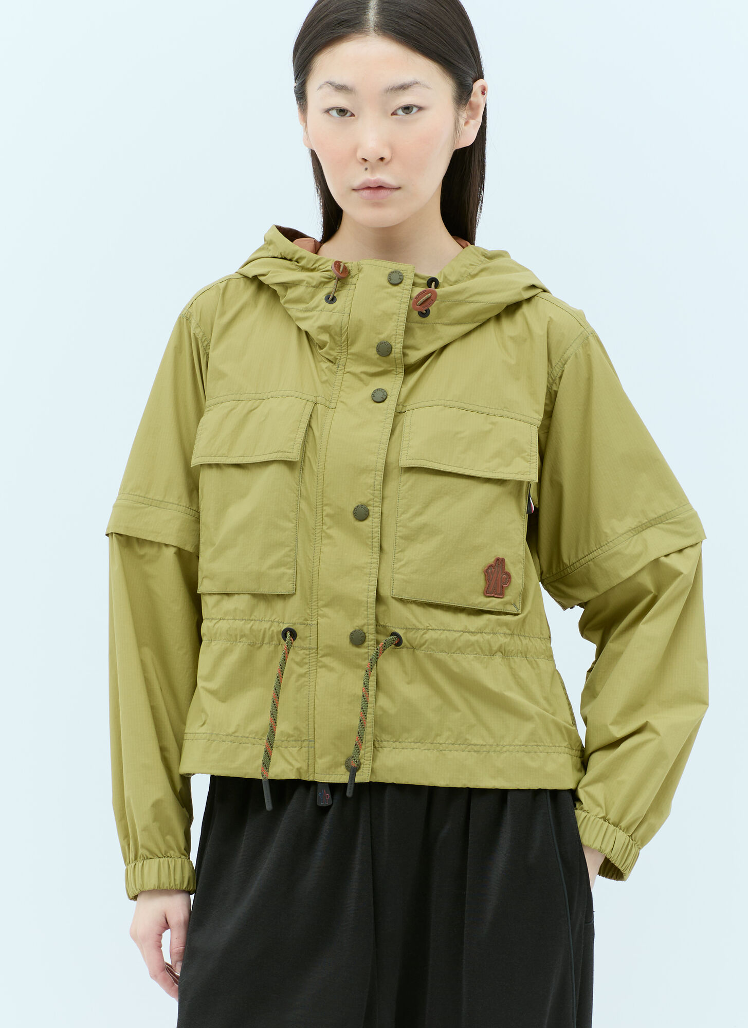 Shop Moncler Limosee Field Jacket In Green