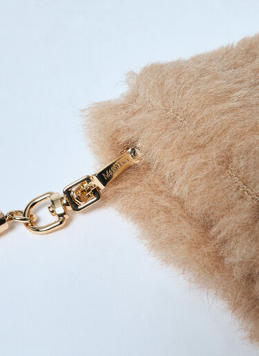 Max Mara 泰迪绒面料连指手套 米色 max0259028