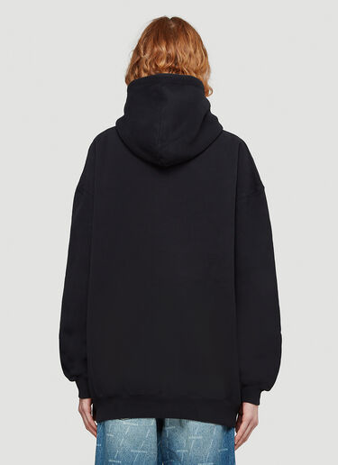 Balenciaga Logo Hooded Sweatshirt Black bal0243020