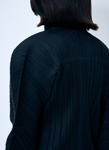 Pleats Please Issey Miyake Pleated Shirt Black plp0259015