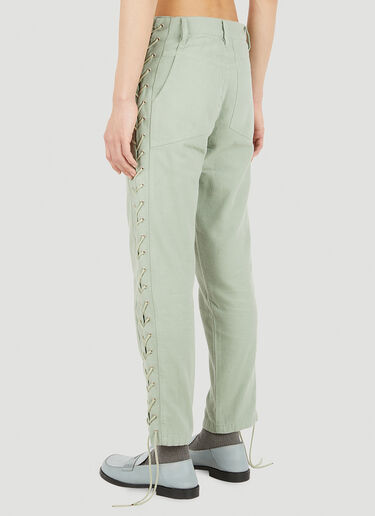 Eckhaus Latta Laced Pants Green eck0150004