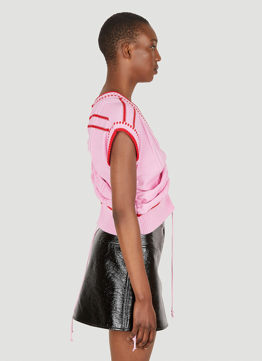 Ruched knit skirt and top discount