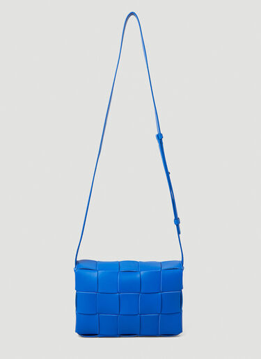 Bottega Veneta Cassette Intreccio Shoulder Bag Blue bov0246090