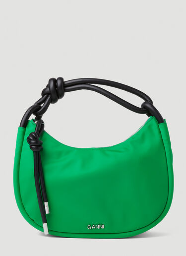 GANNI Knot Mini Handbag Green gan0251046